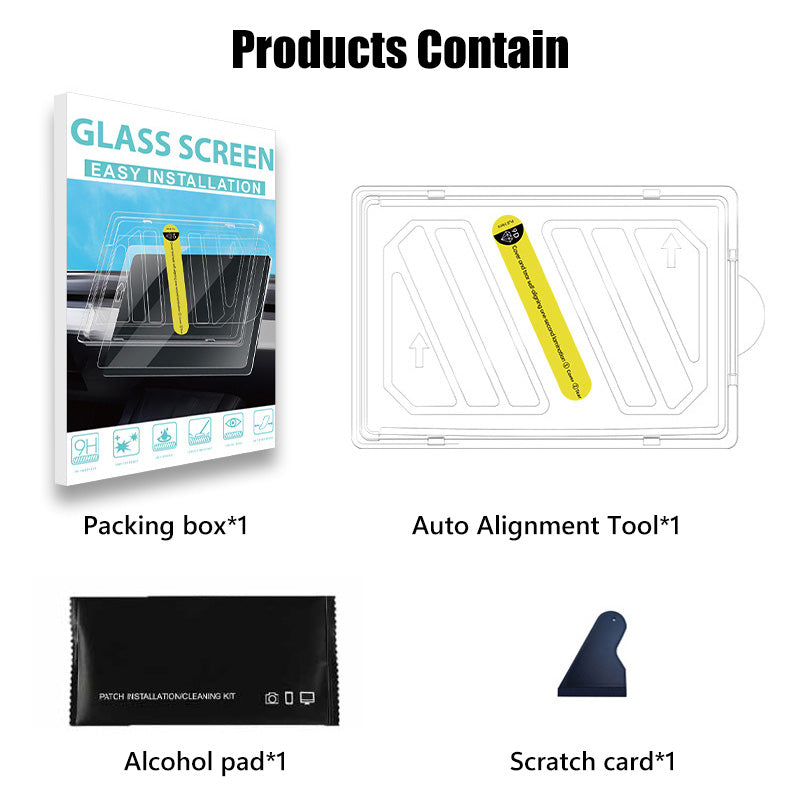12.8" HD Dust-Free Tempered Glass Screen Protector For BYD Sealion 5 Premium (2026)